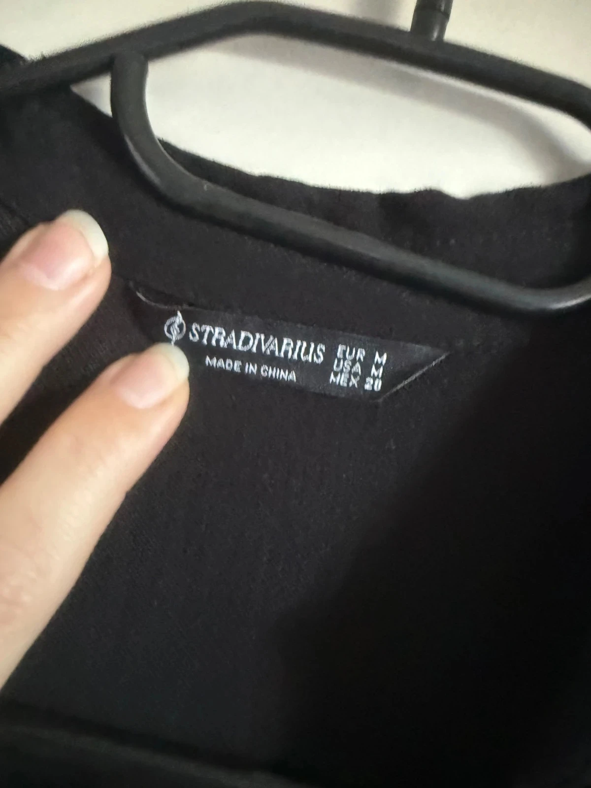 Black tie-front shirt dress Stradivarius - Size M (38) – photo 4